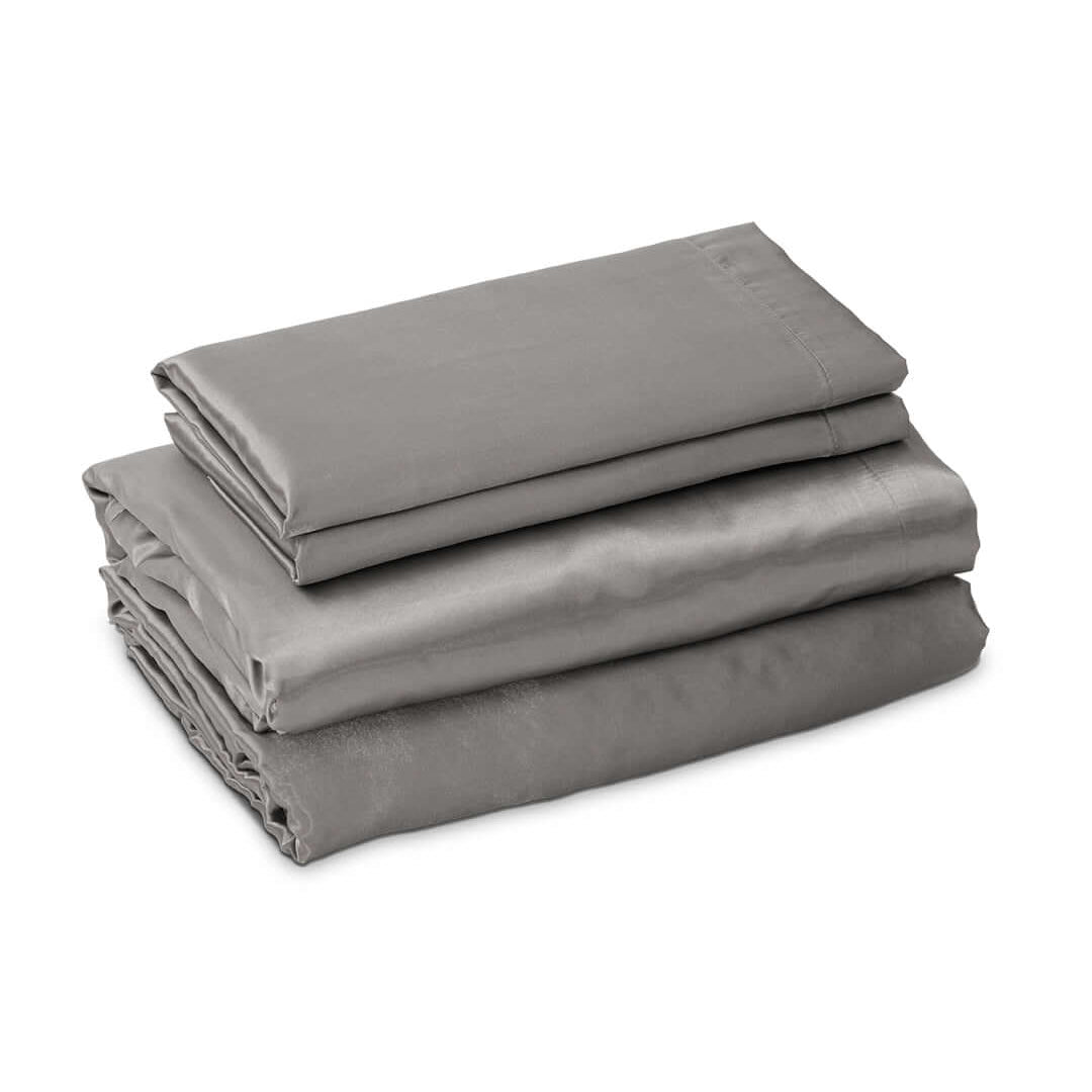 juego de Sabanas Gloss Gris, es ideal